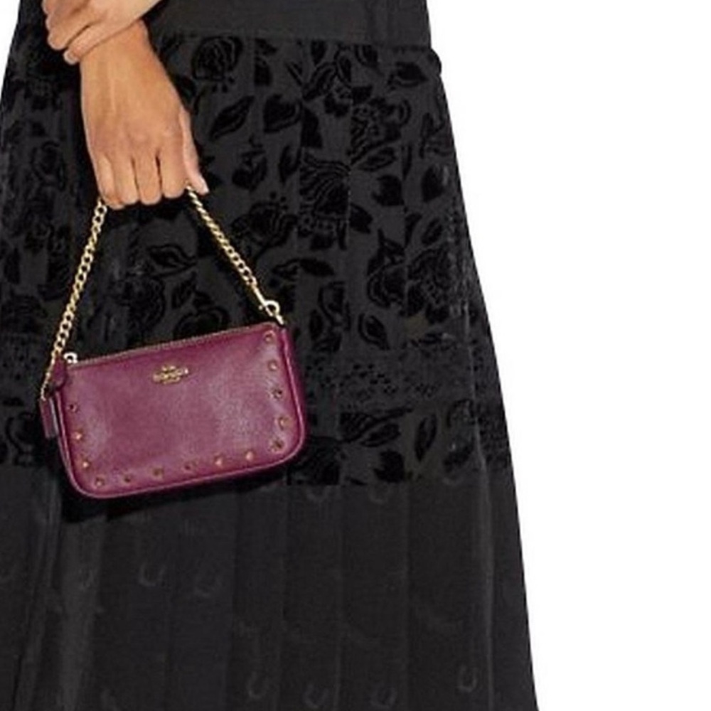 Coach 2019 Nolita Plum Studded Leather Bag in EUC - Picture 8 of 8